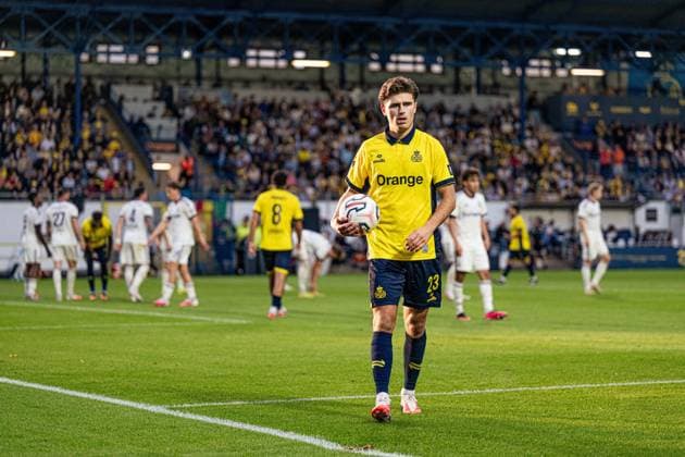 Union s Besfort Zeneli pictured during a soccer match between Union Saint-Gilloise and RSC Anderlecht, Sunday 30 August 2026 in Brussels, on day 4 of the 2026-2027 Jupiler Pro League first division of the Belgian championship. EMILExWINDAL  x184774385x