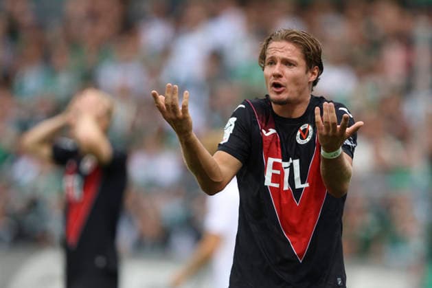 Tobias Eisenhuth of FC Viktoria Cologne gestures during the 3. Liga match between Viktoria Cologne and Preussen Münster at Sportpark Höhenberg on August 30, 2026, in Cologne, Germany Photo by Oliver Kaelke DeFodi Images Tobias Eisenhuth of FC Viktoria Cologne gestures during the 3. Liga match between Viktoria Cologne and Preussen Münster at Sportpark Höhenberg on August 30, 2026 in Cologne, Germany. Photo by Oliver Kaelke, DeFodi Images. DFB and DFL regulations prohibit any use of photographs as image sequences and or quasi-video. Photo by Oliver Kaelke, DeFodi Images