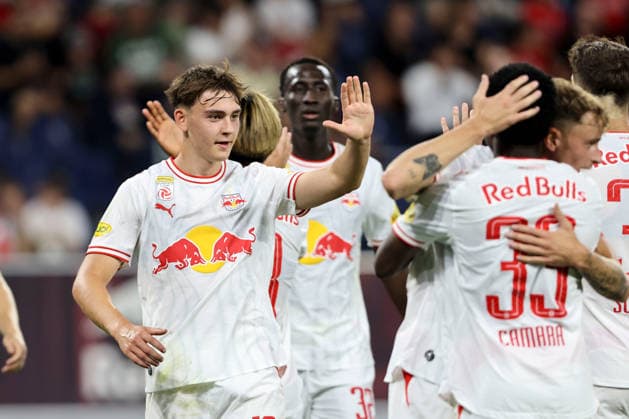 SOCCER - BL, RBS vs A.Wien SALZBURG,AUSTRIA,30.AUG.26 - SOCCER - ADMIRAL Bundesliga, Red Bull Salzburg vs FK Austria Wien. Image shows Bartosz Mazurek (RBS).  GEPAxpictures xMathiasxMandl
