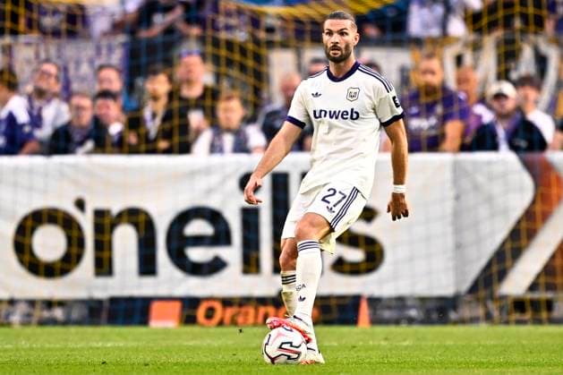 Royale Union Saint-Gilloise v RSC Anderlecht - Jupiler Pro League BRUSSELS, BELGIUM - AUGUST 30 : Petrot Leo defender of RSC Anderlecht during the Jupiler Pro League match between Royale Union Saint-Gilloise and RSC Anderlecht on August 30, 2026 in Brussels, Belgium, 30 08 2026 Brussels Belgium  Copyright: xTomasxSiskx