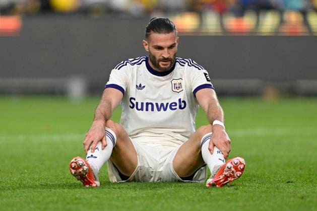Royale Union Saint-Gilloise v RSC Anderlecht - Jupiler Pro League BRUSSELS, BELGIUM - AUGUST 30 : Petrot Leo defender of RSC Anderlecht during the Jupiler Pro League match between Royale Union Saint-Gilloise and RSC Anderlecht on August 30, 2026 in Brussels, Belgium, 30 08 2026 Brussels Belgium  Copyright: xDhax