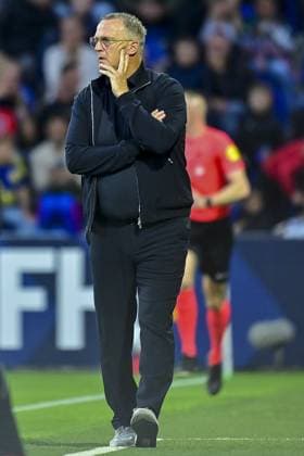 LEEUWARDEN , 30-08-2026 , Kooi Stadium , season 2026 2027 , Dutch Eredivisie football , match between SC Cambuur and FC Twente , picture shows FC Twente trainer coach John van den Brom Cambuur - Twente  x206259135x Copyright:
