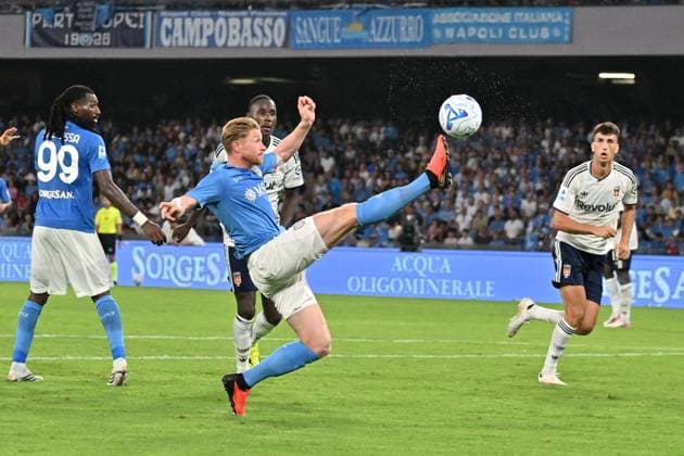 Foto IPP Felice De Martino Napoli 30 08 2026 Calcio Campionato serie A 2026-2027 Napoli - Como Nella foto: Kevin De Bruyne Italy Photo Press World Copyright Napoli italy Italia ITALY  Copyright: xR4924_italyphotopressx