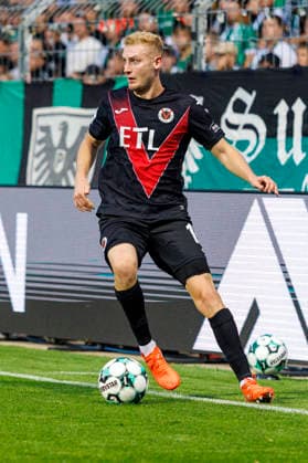 KOELN, GERMANY - AUGUST 30, 2026: Meiko Sponsel (FC Viktoria Köln, 19) during the 3rd division match on gameday 3 between Viktoria Koeln vs. Preußen Muenster at the Sportpark Hoehenberg on August 30, 2026 in Koeln, Germany. DFL REGULATIONS PROHIBIT ANY USE OF PHOTOGRAPHS AS IMAGE SEQUENCES AND OR QUASI-VIDEO. Nordrhein-Westfalen Germany Copyright: xLeahxKohringx