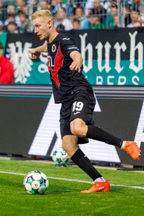 KOELN, GERMANY - AUGUST 30, 2026: Meiko Sponsel (FC Viktoria Köln, 19) during the 3rd division match on gameday 3 between Viktoria Koeln vs. Preußen Muenster at the Sportpark Hoehenberg on August 30, 2026 in Koeln, Germany. DFL REGULATIONS PROHIBIT ANY USE OF PHOTOGRAPHS AS IMAGE SEQUENCES AND OR QUASI-VIDEO. Nordrhein-Westfalen Germany Copyright: xLeahxKohringx