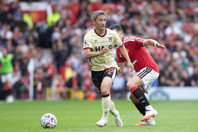 MANCHESTER, ENGLAND, AUGUST 30: Ipswich Town s Daizen Maeda runs with the ball during a 2026 27 Premier League match between Manchester United, ManU and Ipswich Town at Old Trafford in Manchester, England. (Richard Callis ) Richard Callis Fotoarena (Richard Callis SPP) Copyright: xRichardxCallisx xSPPx spp-en-RiCa-3007350