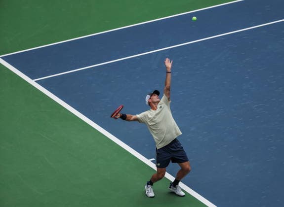 US Open tennis tournament - Day 1 Tommy Paul of the USA serves against Coleman Wong of Hong Kong during the Men™s Singles round one of the US Open Tennis Championships at the USTA Billie Jean King National Tennis Center in Flushing Meadows, New York, USA, 30 August 2026. The 2026 US Open tournament runs from 23 August through 13 September. FLUSHING MEADOWS NEW YORK United States  Copyright: xOlgaxFedorovax
