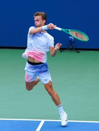 Luca Van Assche 2026 US Open, Day One, USTA Billie Jean King National Tennis Center, New York, USA - 30 Aug 2026New York USTA Billie Jean King National T New York (NY) United States of America EDITORIAL USE ONLY No use with unauthorised audio, video, data, fixture lists, club league logos or live services. Online in-match use limited to 120 images, no video emulation. No use in betting, games or single club league player publications.  Copyright: xJavierxGarcia Shutterstockx 17124546az