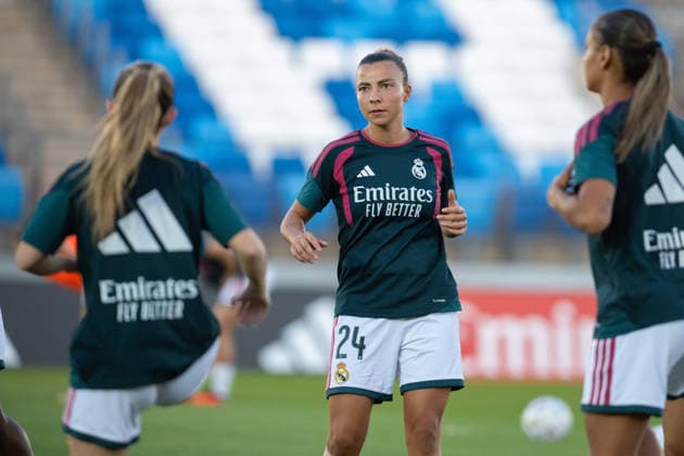 MADRID, SPAIN - AUGUST 30: Arianna Caruso (24) of Real Madrid during the Liga F match day 1 season 2026-27 between Real Madrid and Atletico de Madrid on August 30, 2026 in Madrid, Spain. Copyright: xAdelinaxCobos SPPx Sportspressphoto_SPR220091
