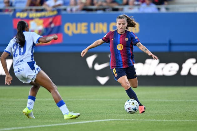 FC Barcelona, Barca v COSTA ADEJE TENERIFE. JOHAN CRUYFF STADIUM, BARCELONA. August 30,2026 FC BARCELONA vs COSTA ADEJE TENERIFE. August 30,2026 Claudia Pina (9) of FC Barcelona during the match between FC Barcelona and Costa Adeje Tenerife corresponding to the first day of La Liga F at Johan Cruyff Stadium in Barcelona, Spain, on August 30, 2026. Barcelona ESP Copyright: xS.xRosx