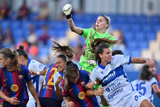 FC Barcelona, Barca v COSTA ADEJE TENERIFE. JOHAN CRUYFF STADIUM, BARCELONA. August 30,2026 FC BARCELONA vs COSTA ADEJE TENERIFE. August 30,2026 Noelia Ramos (1) goalkeeper of Costa Adeje Tenerife during the match between FC Barcelona and Costa Adeje Tenerife corresponding to the first day of La Liga F at Johan Cruyff Stadium in Barcelona, Spain, on August 30, 2026. Barcelona ESP Copyright: xS.xRosx