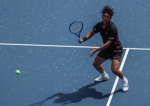 US Open tennis tournament - Day 1 Coleman Wong of Hong Kong in action against Tommy Paul of the USA during the Men™s Singles round one of the US Open Tennis Championships at the USTA Billie Jean King National Tennis Center in Flushing Meadows, New York, USA, 30 August 2026. The 2026 US Open tournament runs from 23 August through 13 September. FLUSHING MEADOWS NEW YORK United States  Copyright: xOlgaxFedorovax