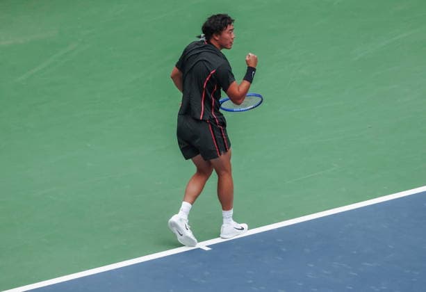 US Open tennis tournament - Day 1 Coleman Wong of Hong Kong reacts against Tommy Paul of the USA during the Men™s Singles round one of the US Open Tennis Championships at the USTA Billie Jean King National Tennis Center in Flushing Meadows, New York, USA, 30 August 2026. The 2026 US Open tournament runs from 23 August through 13 September. FLUSHING MEADOWS NEW YORK United States  Copyright: xOlgaxFedorovax