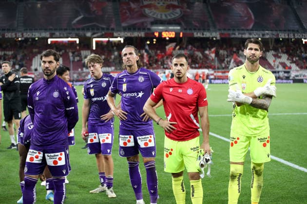 SOCCER - BL, RBS vs A.Wien SALZBURG,AUSTRIA,30.AUG.26 - SOCCER - ADMIRAL Bundesliga, Red Bull Salzburg vs FK Austria Wien. Image shows the disappointment of Johannes Handl (A.Wien).  GEPAxpictures xMathiasxMandl