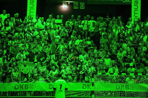 August 30, 2026, xovx, Opel Handball Bundesliga, HSG Wetzlar vs. SG BBM Bietigheim, HSG Wetzlar fans, Wetzlar, Buderus Arena, Hesse, Germany, DE
