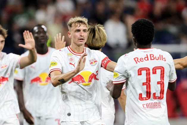 SOCCER - BL, RBS vs A.Wien SALZBURG,AUSTRIA,30.AUG.26 - SOCCER - ADMIRAL Bundesliga, Red Bull Salzburg vs FK Austria Wien. Image shows Nikolas Veratschnig (RBS).  GEPAxpictures xMathiasxMandl