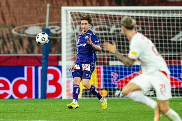 SOCCER - BL, RBS vs A.Wien SALZBURG,AUSTRIA,30.AUG.26 - SOCCER - ADMIRAL Bundesliga, Red Bull Salzburg vs FK Austria Wien. Image shows Philipp Wiesinger (A.Wien).  GEPAxpictures xJulioxArellano