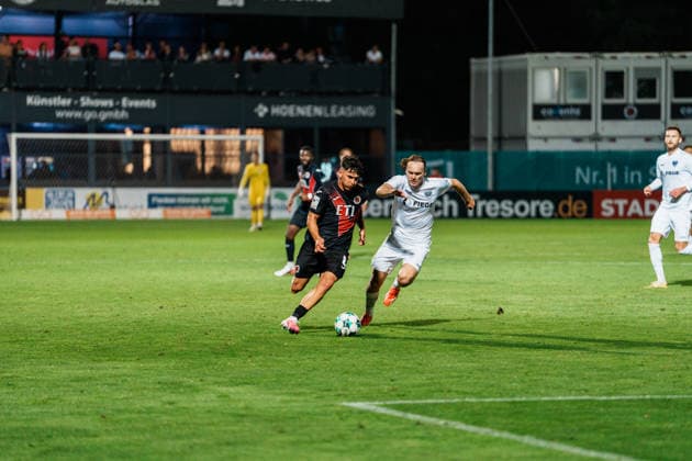 Germany Men s Soccer 3rd Division 2026–2027, Matchday 3: FC Viktoria Köln vs. SC Preußen Münster; Cologne; Taylan Duman (FC Viktoria Köln), 8 (attack) vs. Ryan Johansson (SC Preußen Münster), 20 Copyright: xThiemoxRudolphx