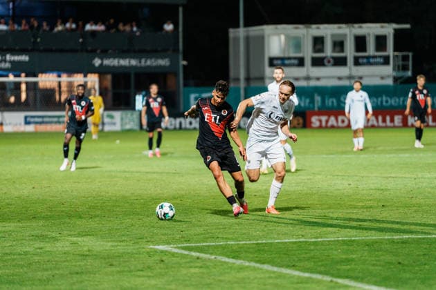 Germany Men s Soccer 3rd Division 2026–2027, Matchday 3: FC Viktoria Köln vs. SC Preußen Münster; Cologne; Taylan Duman (FC Viktoria Köln), 8 (attack) vs. Ryan Johansson (SC Preußen Münster), 20 Copyright: xThiemoxRudolphx