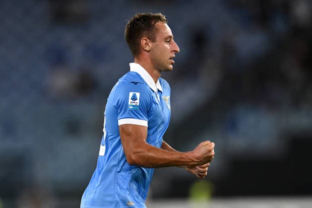 As Roma 30 08 2026 - campionato di calcio serie A Lazio-Genoa foto Antonello Sammarco Image nella foto: esultanza gol Davide Frattesi 