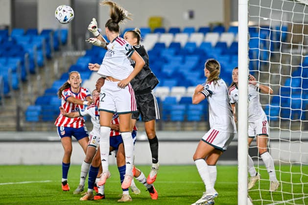 August 30, 2026, Madrid, Madrid, Spain: 1 MERLE FROHMS of Real Madrid CF Femeninoin action during the Spanish Women League, Liga F, football match played between REAL MADRID Vs ATLETICO DE MADRID at Alfredo Di Stefano stadium on August 30, 2027, in Valdebebas, Madrid, Spain. Spanish Women League REAL MADRID Vs ATLETICO DE MADRID (08.30.27) - ZUMAc312 20260830_zsp_c312_111 Copyright: xOscarxManuelxSanchezx
