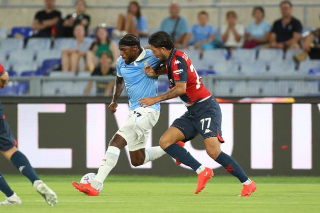 IPA87947014 - Nuno Tavares of Societa Sportiva Lazio is in action during the 2026–2027 Serie A match between S.S. Lazio and Genoa C.F.C. at the Stadio Olimpico in Rome, Italy.  Copyright: xMatteoxCassoni IPAxSportx xx 87947014