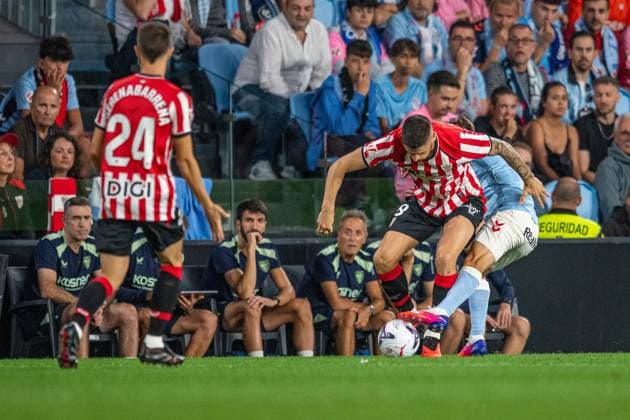 ESP LaLiga EA Sports RC Celta Vigo vs. Athletic Club Bilbao Oihan Sancet of Athletic Club during the LaLiga EA Sports match between RC Celta Vigo and Athletic Club Bilbao played at Abanca Balaidos Stadium, Vigo, Pontevedra, on August 30, 2026, in Spain. Spanish Soccer Copyright: xAgenciaxLOFx