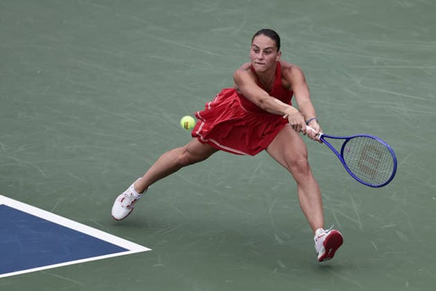 Marta Kostyuk, U.S. Open Championships, Billie Jean King National Tennis Center, Flushing Meadows, New York, USA Copyright: xJuergenxHasenkopfx