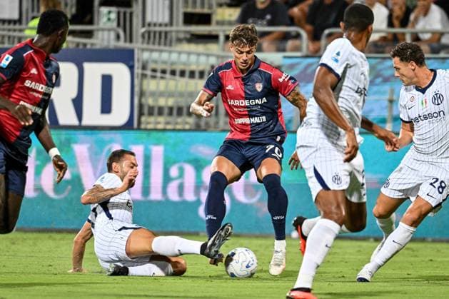 SOCCER - Serie A - Cagliari Calcio vs. Inter - FC Internazionale Photo by IPA ABACAPRESS.COM87946921 - Daniel Maldini of Cagliari Calcio during the Cagliari Calcio vs. Inter - FC Internazionale Italian Serie A soccer match in Cagliari, Italy, on August 30, 2026 Cagliari Italy  Copyright: xIPAxSport ABACAx