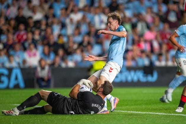 ESP LaLiga EA Sports RC Celta Vigo vs. Athletic Club Bilbao: Unai Simon of Athletic during the LaLiga EA Sports match between RC Celta Vigo and Athletic Club Bilbao, played at Abanca Balaidos Stadium in Vigo, Pontevedra, on August 30, 2026, in Spain. Spanish Soccer Copyright: xAgenciaxLOFx