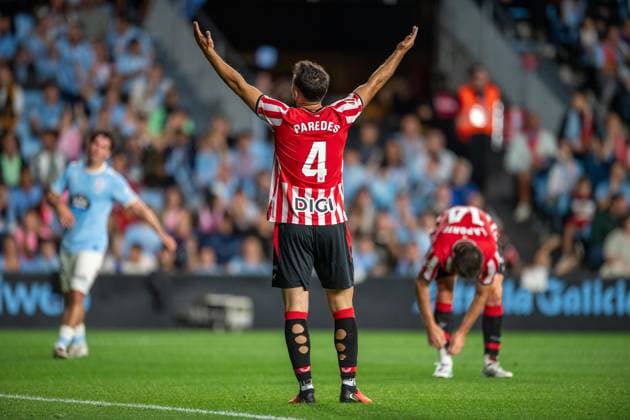 ESP LaLiga EA Sports RC Celta Vigo vs. Athletic Club Bilbao Aitor Paredes of Athletic during the LaLiga EA Sports match between RC Celta Vigo and Athletic Club Bilbao played at Abanca Balaidos Stadium, Vigo, Pontevedra, on August 30, 2026, in Spain. Spanish Soccer Copyright: xAgenciaxLOFx