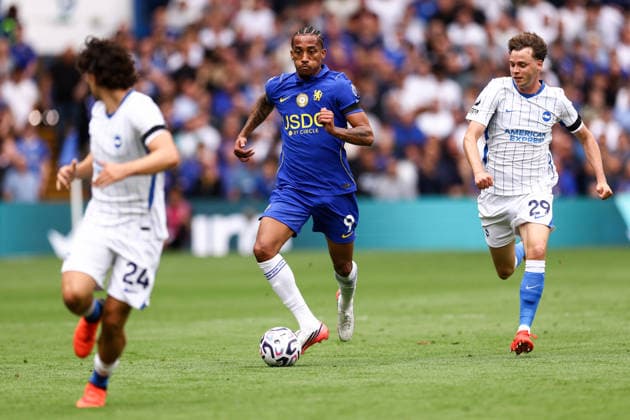 Chelsea gegen Brighton Hove Albion, 30. August 2026, London, Premier League, Fußball: Chelsea gegen Brighton Hove Albion, Joao Pedro von Chelsea, Foto: Jacques Feeney, Abseits, London, Großbritannien  Copyright: xJacquesxFeeneyx xOffsidexOffside
