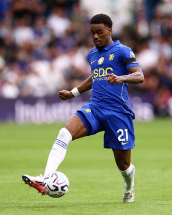 Chelsea gegen Brighton Hove Albion, 30. August 2026, London, Premier League, Fußball, Chelsea gegen Brighton Hove Albion, Jorrel Hato von Chelsea, Foto: Jacques Feeney, Abseits, London, Großbritannien Copyright: xJacquesxFeeneyx xOffsidexOffside