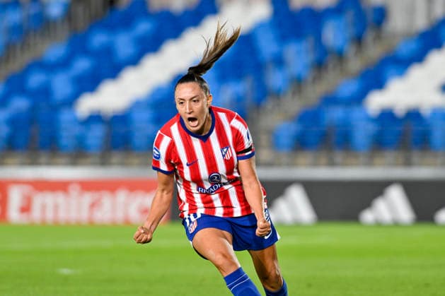 August 30, 2026, Madrid, Madrid, Spain: FIAMMA BENITEZ of Club Atletico de Madrid celebrates a goal (2-1) during the Spanish Women League, Liga F, football match played between REAL MADRID Vs ATLETICO DE MADRID at Alfredo Di Stefano stadium on August 30, 2027, in Valdebebas, Madrid, Spain. Spanish Women League REAL MADRID Vs ATLETICO DE MADRID (08.30.27) - ZUMAc312 20260830_zsp_c312_120 Copyright: xOscarxManuelxSanchezx