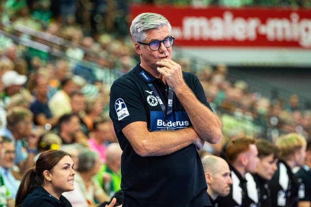 August 30, 2026, xovx, Opel Handball Bundesliga, HSG Wetzlar vs. SG BBM Bietigheim, Coach Runar Sigtryggsson, HSG Wetzlar, Wetzlar, Buderus Arena, Hesse, Germany, DE
