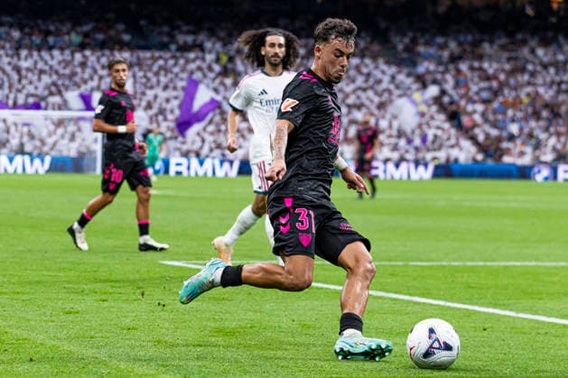 ESP Real Madrid CF vs. Málaga CF La Liga EA Sports Rafael Garrido of Málaga during the La Liga EA Sports match between Real Madrid and Málaga CF at Estadio Santiago Bernabéu on August 30, 2026, in Madrid, Spain Madrid Madrid Spain Soccer Copyright: xAlejandroxMatiasx
