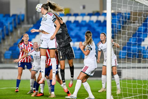 August 30, 2026, Madrid, Madrid, Spain: 1 MERLE FROHMS of Real Madrid CF Femeninoin action during the Spanish Women League, Liga F, football match played between REAL MADRID Vs ATLETICO DE MADRID at Alfredo Di Stefano stadium on August 30, 2027, in Valdebebas, Madrid, Spain. Madrid Spain - ZUMAc312 20260830_zsp_c312_114 Copyright: xOscarxManuelxSanchezx