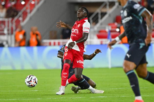 FOOTBALL : AS Monaco VS Olympique de Marseille - Ligue 1 McDonald s - 30 08 2026 Lamine Camara (ASM) - Ligue 1 McDonald s match between AS Monaco and Olympique de Marseille on August 30, 2026 at the Louis II Stadium in Monaco. MonacoMonaco  Copyright: xWilliamxCannarellax