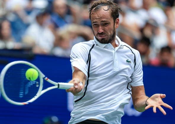 US Open tennis tournament - Day 1 Daniil Medvedev of Russia in action against Hugo Gaston of France during the Men s Singles round one of the US Open Tennis Championships at the USTA Billie Jean King National Tennis Center in Flushing Meadows, New York, USA, 30 August 2026. The 2026 US Open tournament runs from 23 August through 13 September. FLUSHING MEADOWS NEW YORK United States  Copyright: xCRISTOBALxHERRERA-ULASHKEVICHx
