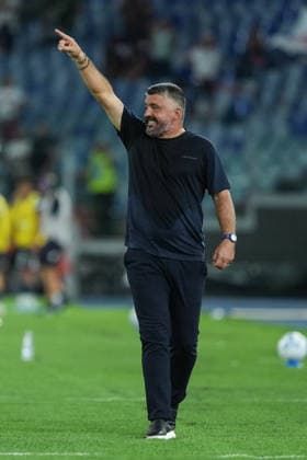 Gennaro Gattuso, head coach of SS Lazio, during the Serie A 2026 2027 football match between SS Lazio and Genoa CFC at Stadio Olimpico in Rome (Italy), August 30, 2026. AntoniettaxBaldassarre