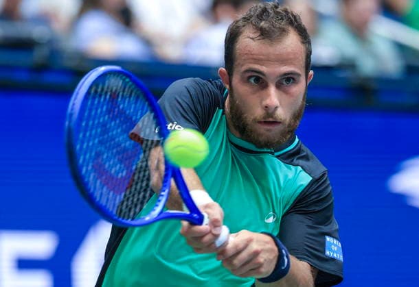 US Open tennis tournament - Day 1 Hugo Gaston of France in action against Daniil Medvedev of Russia during the Men s Singles round one of the US Open Tennis Championships at the USTA Billie Jean King National Tennis Center in Flushing Meadows, New York, USA, 30 August 2026. The 2026 US Open tournament runs from 23 August through 13 September. FLUSHING MEADOWS NEW YORK United States  Copyright: xCRISTOBALxHERRERA-ULASHKEVICHx