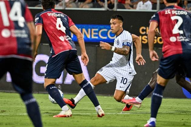 IPA87949277 - Lautaro Martinez of Inter during the Cagliari Calcio vs. Inter - FC Internazionale Italian Serie A soccer match in Cagliari, Italy, on August 30, 2026  Copyright: xLuigixCanu IPAxSportx xx 87949277