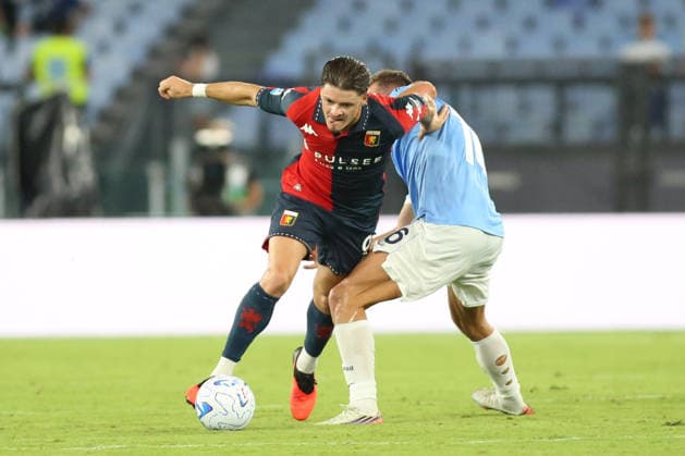 IPA87949251 - Davide Frattesi of S.S. Lazio is in action during the 2026–2027 Serie A match between S.S. Lazio and Genoa C.F.C. at the Stadio Olimpico in Rome, Italy.  Copyright: xMatteoxCassoni IPAxSportx xx 87949251