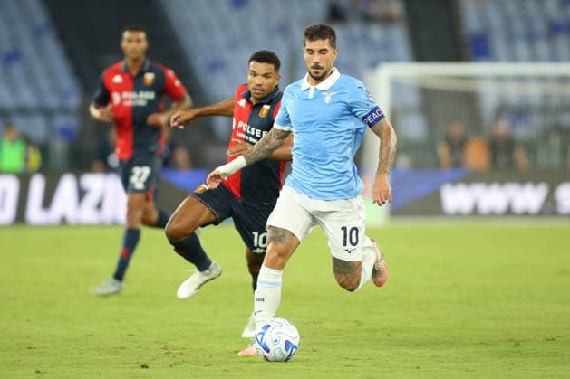 IPA87949273 - Junior Messias of Genoa Cricket and Football Club and Mattia Zaccagni of Società Sportiva Lazio are in action during the 2026 2027 Serie A match between S.S. Lazio and Genoa C.F.C. at the Stadio Olimpico in Rome, Italy.  Copyright: xMatteoxCassoni IPAxSportx xx 87949273