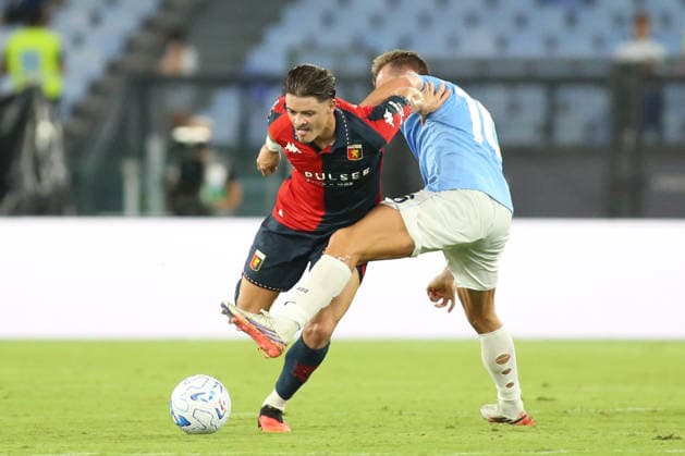 IPA87949329 - Davide Frattesi of Societa Sportiva Lazio is in action during the 2026 2027 Serie A match between S.S. Lazio and Genoa C.F.C. at the Stadio Olimpico in Rome, Italy.  Copyright: xMatteoxCassoni IPAxSportx xx 87949329