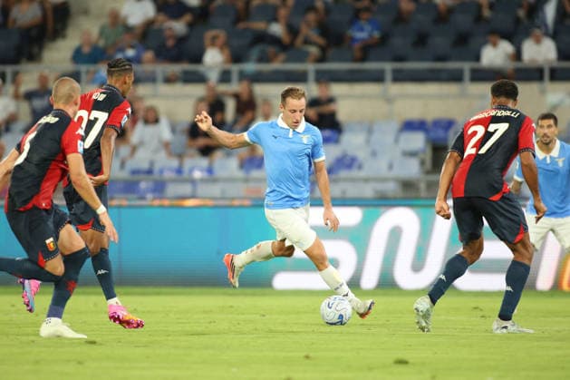 SOCCER - Serie A - SS Lazio vs. Genoa CFC Photo by IPA ABACAPRESS.COM87947439 - Davide Frattesi of Società Sportiva Lazio is in action during the 2026–2027 Serie A match between S.S. Lazio and Genoa C.F.C. at the Stadio Olimpico in Rome, Italy. Rome Italy  Copyright: xIPAxSport ABACAx