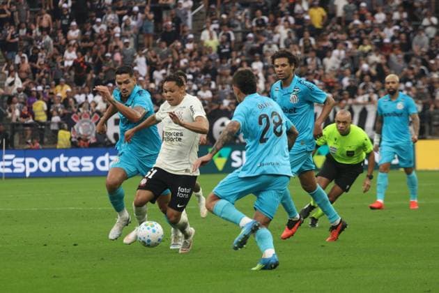 RECORD DATE NOT STATED match between Corinthians and Santos for the Brazilian Championship Sao Paulo (SP), 08 30 2026 - Corinthians Santos Football SP - Dieguinho during the match between Corinthians and Santos valid for the Brazilian Championship Series A on the afternoon of this Sunday, August 30th at Neo Quimica Arena, east zone of Sao Paulo.(Foto: Fabricio Bomjardim Thenews2 imago images) SPO  Copyright: xFabricioxBomjardimx