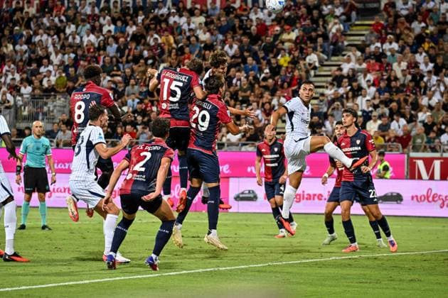 IPA87950257 - Lautaro Martinez of Inter during the Cagliari Calcio vs. Inter - FC Internazionale Serie A soccer match in Cagliari, Italy, on August 30, 2026  Copyright: xLuigixCanu IPAxSportx xx 87950257