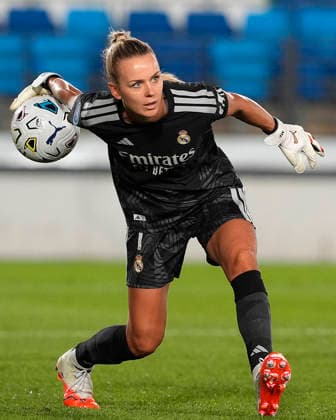 REAL MADRID v ATLETICO DE MADRID. LA LIGA F 2026 2027. ROUND 1. Real Madrid s Merle Frohms during La Liga F match. August 30,2026. (ALTERPHOTOS Acero) MadridSpain  Copyright: xAcerox