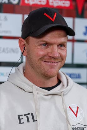 August 30, 2026, xsscx, Soccer 3rd Division, Viktoria Köln vs. Preußen Münster, Matchday 3, Sportpark Höhenberg, 2026–2027 Season; Marian Wilhelm, Head Coach of Viktoria Köln; DFB regulations prohibit any use of photographs as image sequences and or quasi-video; Photo: xSandraxScherningxPressefotoKochx; North Rhine-Westphalia, Germany